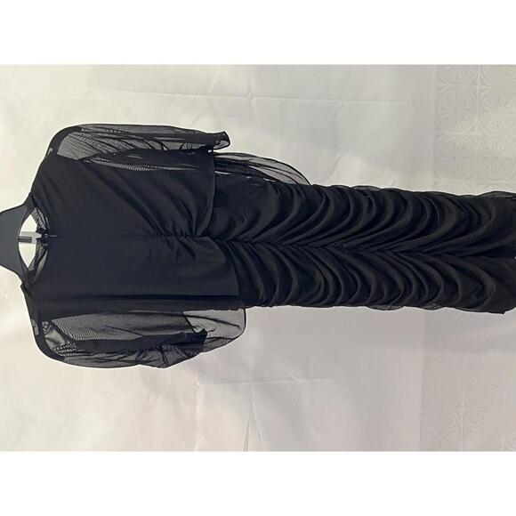 Amanda Uprichard Evianna Dress in Black - Picture 5 of 7